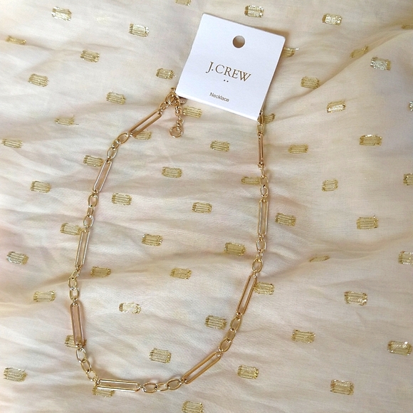 NWT J. Crew Gold Chain Necklace - Picture 2 of 9